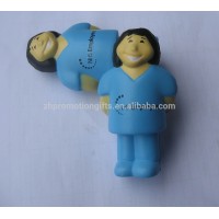 HOT sale woman nurse pu stress balls